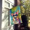 Edge Collections - 28" X 40" - Multicolor - Corgi Hippie Dawg Large Porch Design - 1 Piece